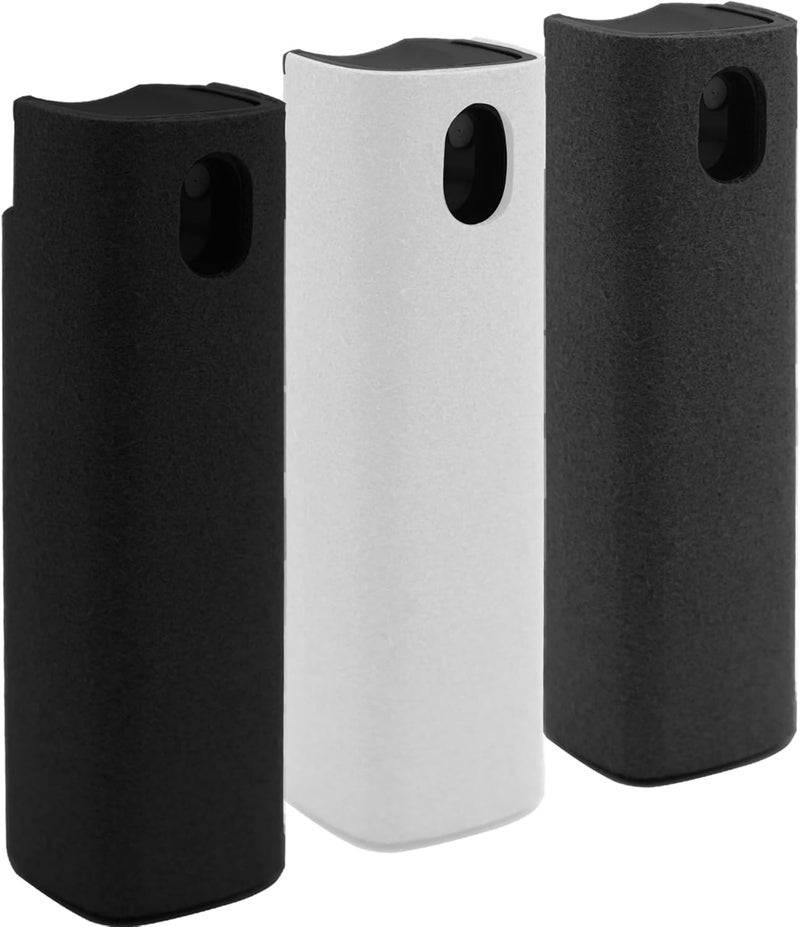 Hatstart Car Screen Cleaner Spray and Wipe for Women, Cell Phone Touchscreen Cleaning Wiper Kit Accessories for MacBook Display iPad iPhone Mac Laptop Computer Monitor TV Screens, Black Grey White - Image 1